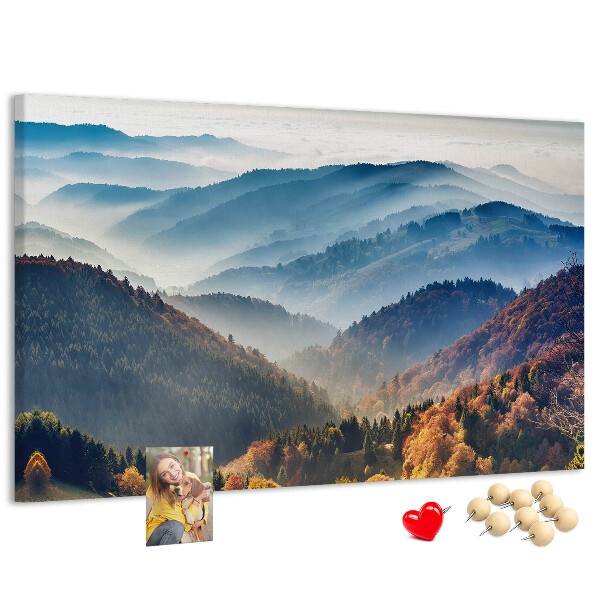 Cork memo board Mountain landscape