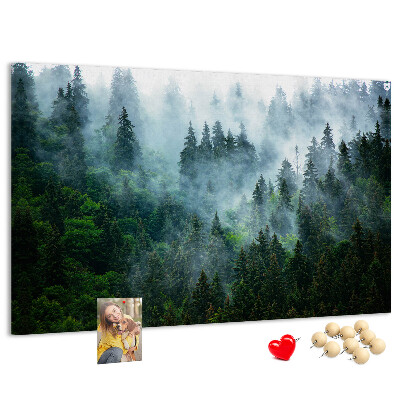 Cork board Misty forest