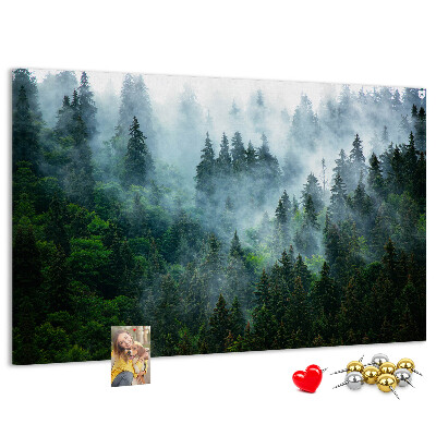 Cork board Misty forest
