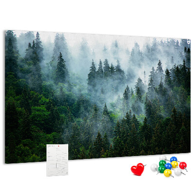 Cork board Misty forest