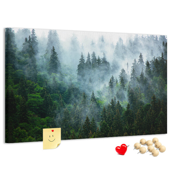Cork board Misty forest