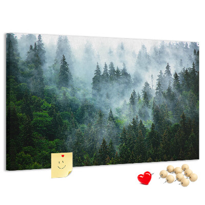 Cork board Misty forest