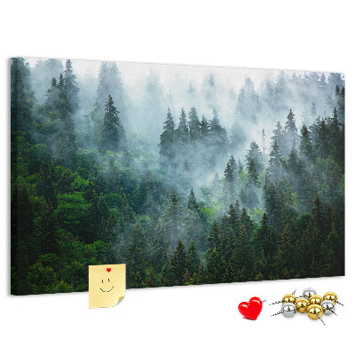 Cork board Misty forest