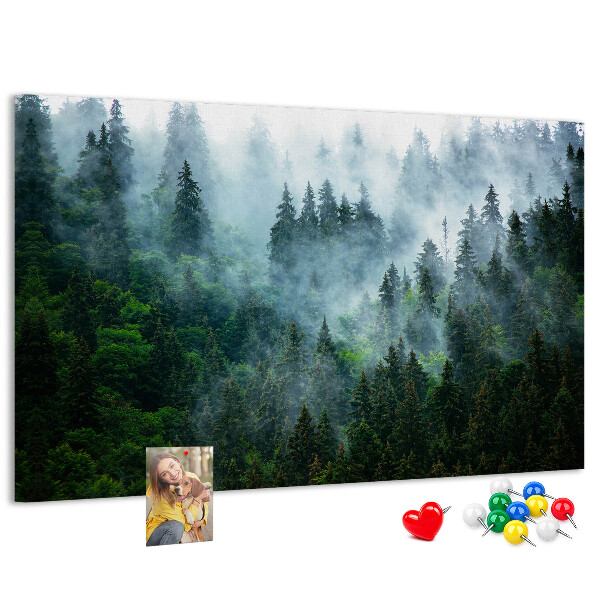 Cork board Misty forest
