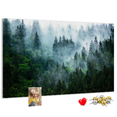 Cork board Misty forest