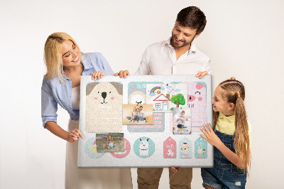 Cork board Happy animals