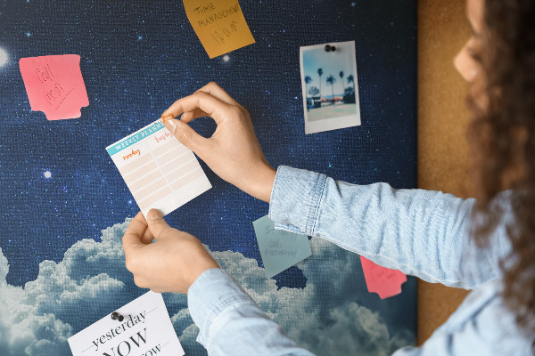 Cork display board Night sky