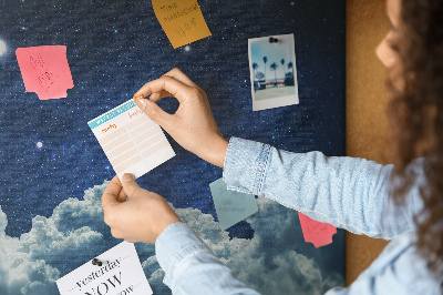 Cork display board Night sky