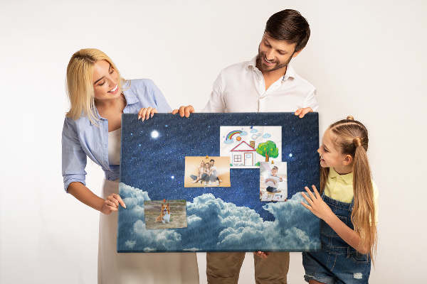 Cork display board Night sky