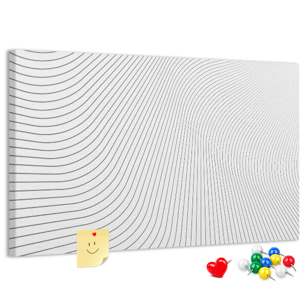 Cork memo board Lines abstraction