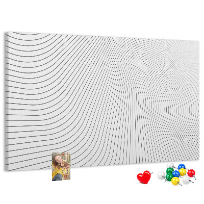 Cork memo board Lines abstraction