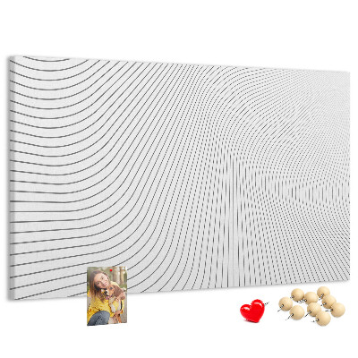 Cork memo board Lines abstraction