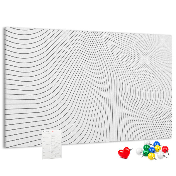 Cork memo board Lines abstraction