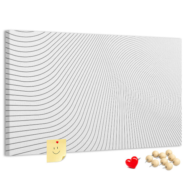 Cork memo board Lines abstraction