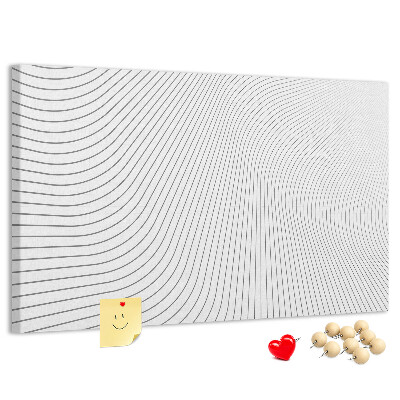 Cork memo board Lines abstraction