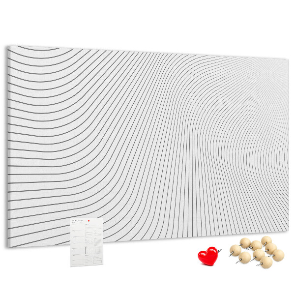 Cork memo board Lines abstraction