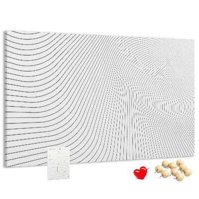 Cork memo board Lines abstraction