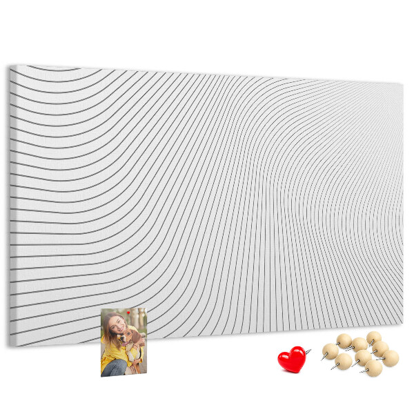 Cork memo board Lines abstraction