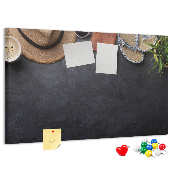 Cork memo board Vacation