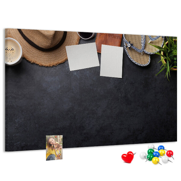 Cork memo board Vacation