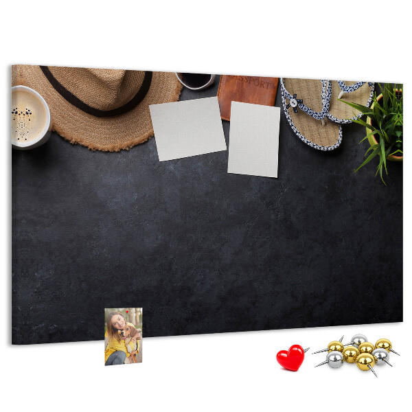 Cork memo board Vacation