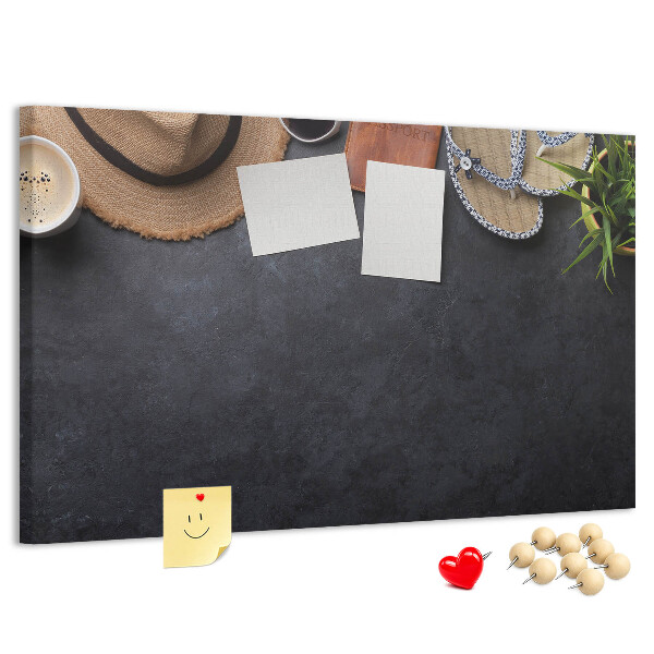 Cork memo board Vacation