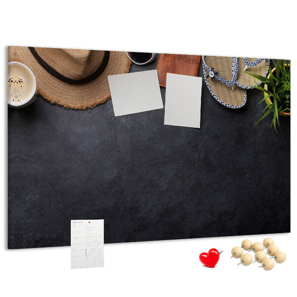 Cork memo board Vacation