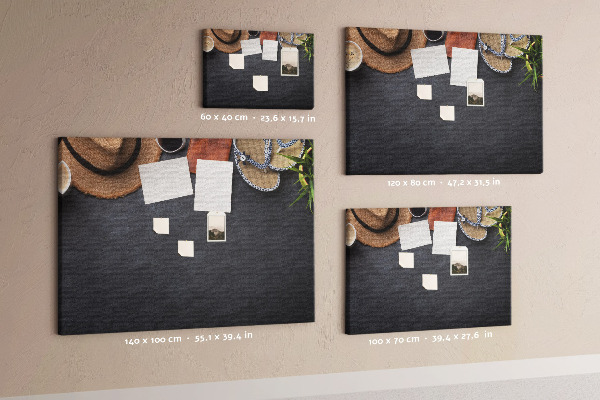 Cork memo board Vacation
