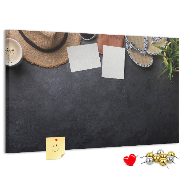 Cork memo board Vacation