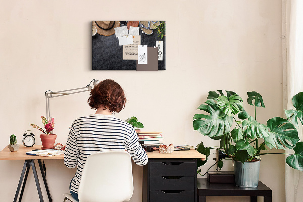 Cork memo board Vacation