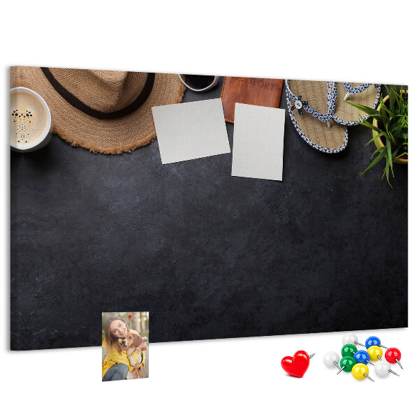 Cork memo board Vacation