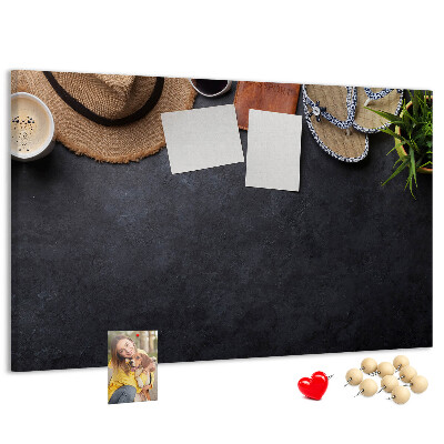 Cork memo board Vacation