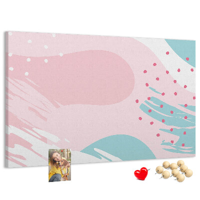 Cork display board Pastel abstraction