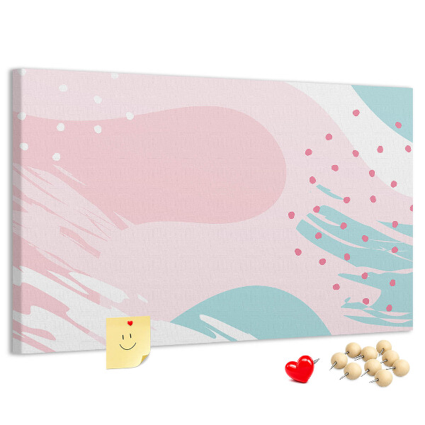 Cork display board Pastel abstraction