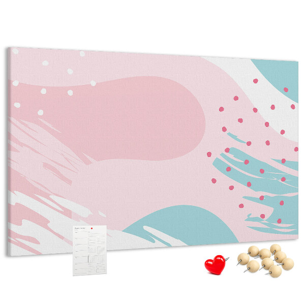 Cork display board Pastel abstraction