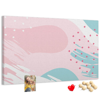 Cork display board Pastel abstraction