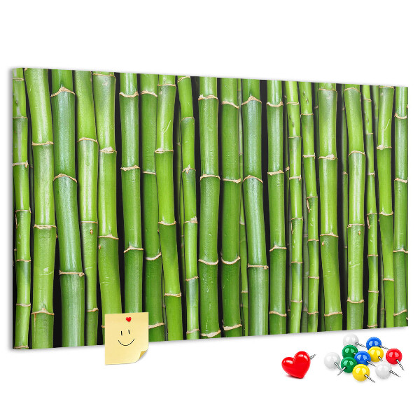 with bamboo wall mount