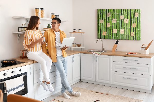 Cork board Bamboo wall