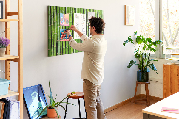 Cork board Bamboo wall