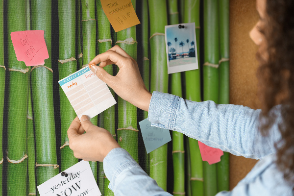 Cork board Bamboo wall