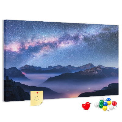 Cork display board Milky Way