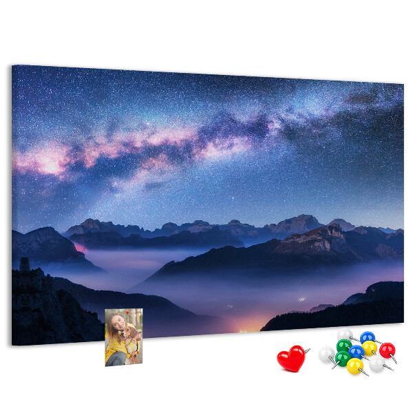 Cork display board Milky Way