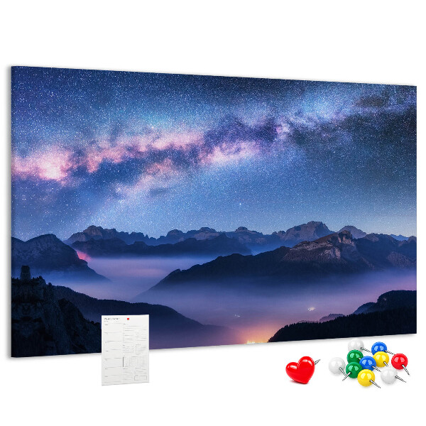 Cork display board Milky Way