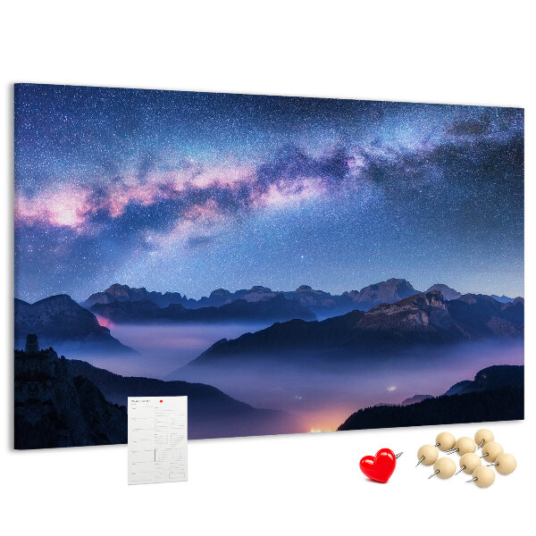 Cork display board Milky Way