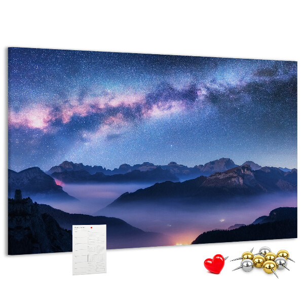 Cork display board Milky Way