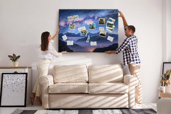 Cork display board Milky Way