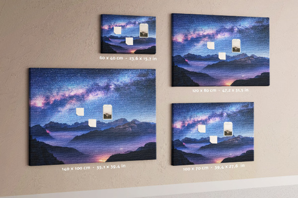 Cork display board Milky Way