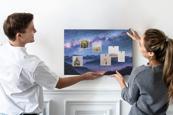 Cork display board Milky Way