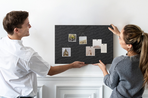 Cork board Dark wall pattern