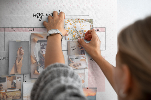 Cork memo board My weekly planner
